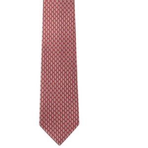 Salvatore Ferragamo Red Hammerhead Sharks Silk Tie Brand New